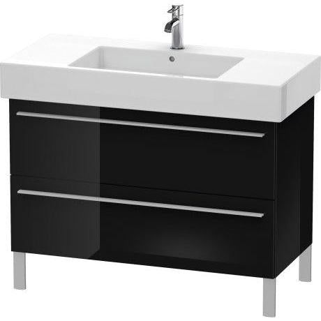Duravit X-Large 39" x 23" x 18" Black Finish Two Drawer Floorstanding Vanity Unit (XL654404040)