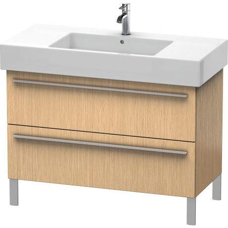 Duravit X-Large 39" x 23" x 18" Brushed Oak Finish Two Drawer Floorstanding Vanity Unit (XL654401212)
