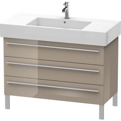 Duravit X-Large 39" x 23" x 18" Cappuccino Finish Three Drawer Floorstanding Vanity Unit (XL655408686)