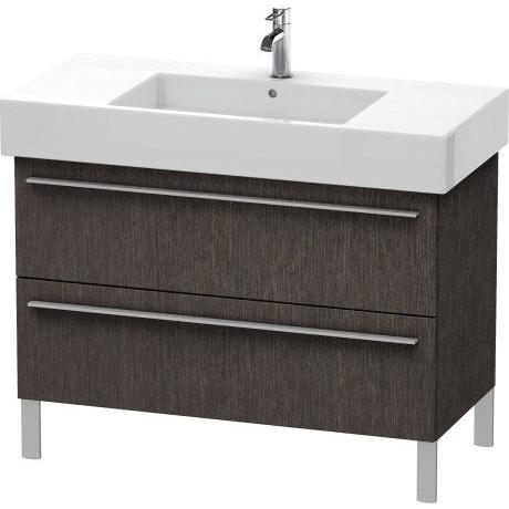 Duravit X-Large 39" x 23" x 18" Dark Brushed Oak Finish Two Drawer Floorstanding Vanity Unit (XL654407272)