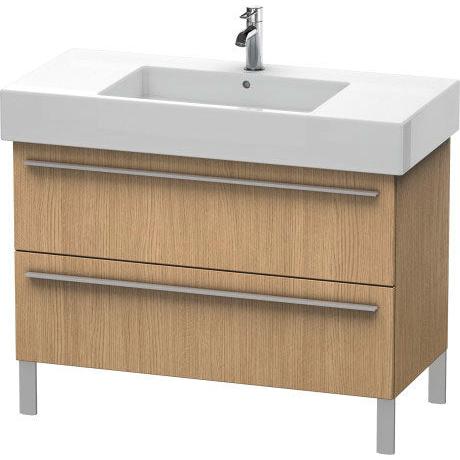 Duravit X-Large 39" x 23" x 18" European Oak Finish Two Drawer Floorstanding Vanity Unit (XL654405252)
