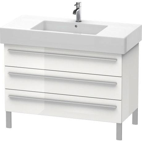 Duravit X-Large 39" x 23" x 18" Linen Finish Three Drawer Floorstanding Vanity Unit (XL655407575)