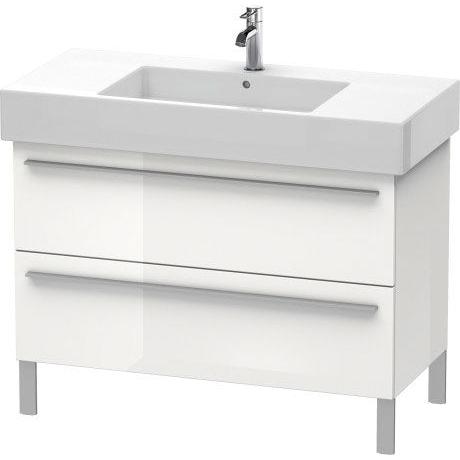 Duravit X-Large 39" x 23" x 18" Walnut Dark Finish Two Drawer Floorstanding Vanity Unit (XL654402121)