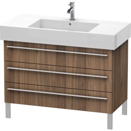 Duravit X-Large 39" x 23" x 18" Walnut Finish Three Drawer Floorstanding Vanity Unit (XL655407979)