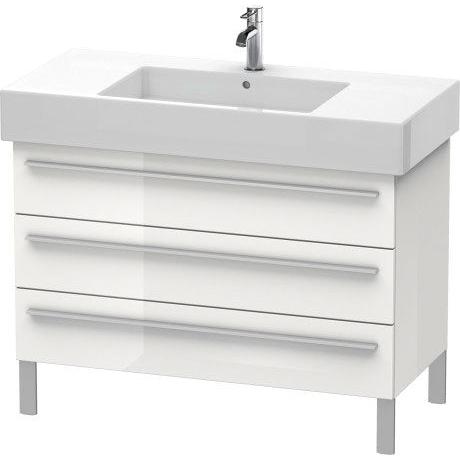 Duravit X-Large 39" x 23" x 18" White Finish Three Drawer Floorstanding Vanity Unit (XL655408585)