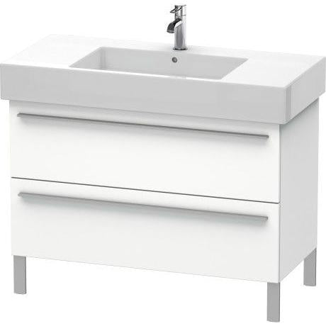 Duravit X-Large 39" x 23" x 18" White Finish Two Drawer Floorstanding Vanity Unit (XL654401818)