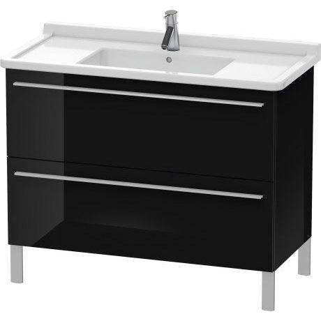 Duravit X-Large 39" x 26" x 18" Black Finish Two Drawer Floorstanding Vanity Unit (XL653704040)