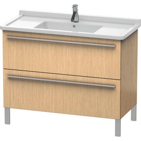 Duravit X-Large 39" x 26" x 18" Brushed Oak Finish Two Drawer Floorstanding Vanity Unit (XL653701212)