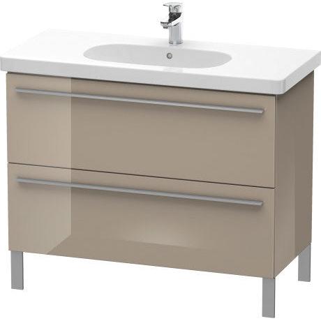 Duravit X-Large 39" x 26" x 18" Cappuccino Finish Two Drawer Floorstanding Vanity Unit (XL651708686)