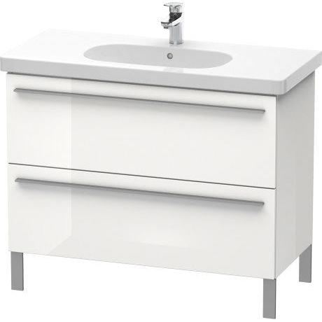 Duravit X-Large 39" x 26" x 18" Concrete Gray Finish Two Drawer Floorstanding Vanity Unit (XL651700707)