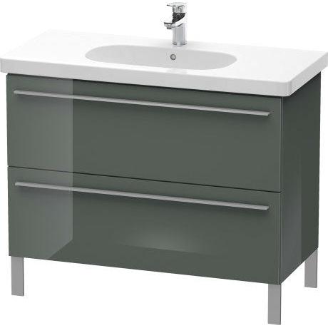 Duravit X-Large 39" x 26" x 18" Dolomite Gray Finish Two Drawer Floorstanding Vanity Unit (XL651703838)