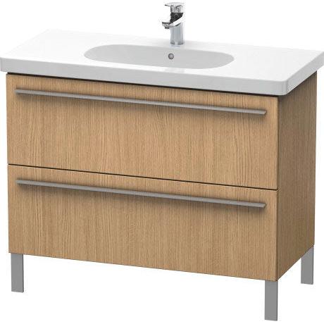 Duravit X-Large 39" x 26" x 18" European Oak Finish Two Drawer Floorstanding Vanity Unit (XL651705252)