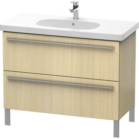Duravit X-Large 39" x 26" x 18" Mediterranean Oak Finish Two Drawer Floorstanding Vanity Unit (XL651707171)