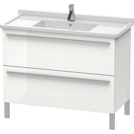 Duravit X-Large 39" x 26" x 18" Walnut Dark Finish Two Drawer Floorstanding Vanity Unit (XL653702121)