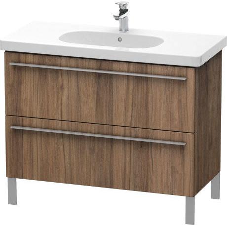 Duravit X-Large 39" x 26" x 18" Walnut Finish Two Drawer Floorstanding Vanity Unit (XL651707979)