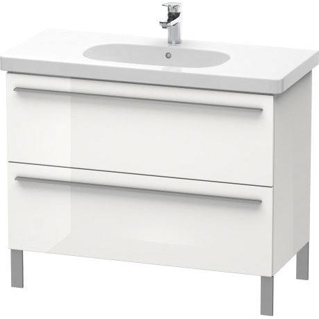 Duravit X-Large 39" x 26" x 18" White Finish Two Drawer Floorstanding Vanity Unit (XL651708585)