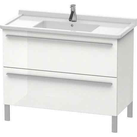 Duravit X-Large 39" x 26" x 18" White Finish Two Drawer Floorstanding Vanity Unit (XL653708585)