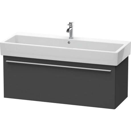 Duravit X-Large 45" x 18" x 17" Graphite Finish Wall-Mounted Vanity Unit (XL604704949)