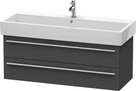 Duravit X-Large 45" x 18" x 17" Graphite Finish Wall-Mounted Vanity Unit (XL634704949)
