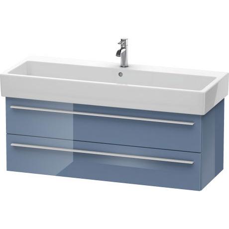 Duravit X-Large 45" x 18" x 17" Stone Blue High Gloss Finish Wall-Mounted Vanity Unit (XL634704747)