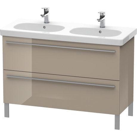 Duravit X-Large 45" x 26" x 18" Cappuccino Finish Two Drawer Floorstanding Vanity Unit (XL651808686)