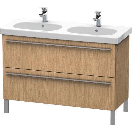 Duravit X-Large 45" x 26" x 18" European Oak Finish Two Drawer Floorstanding Vanity Unit (XL651805252)