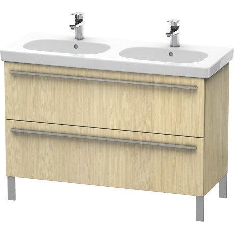 Duravit X-Large 45" x 26" x 18" Mediterranean Oak Finish Two Drawer Floorstanding Vanity Unit (XL651807171)