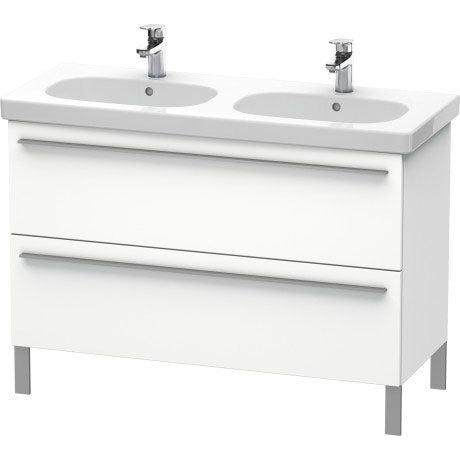 Duravit X-Large 45" x 26" x 18" White Finish Two Drawer Floorstanding Vanity Unit (XL651801818)