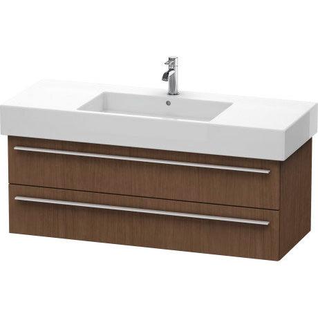 Duravit X-Large 47" x 18" x 18" American Walnut Finish Wall-Mounted Vanity Unit (XL635401313)