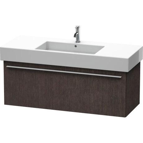 Duravit X-Large 47" x 18" x 18" Dark Brushed Oak Finish Wall-Mounted Vanity Unit (XL605407272)