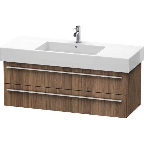 Duravit X-Large 47" x 18" x 18" Walnut Finish Wall-Mounted Vanity Unit (XL635407979)