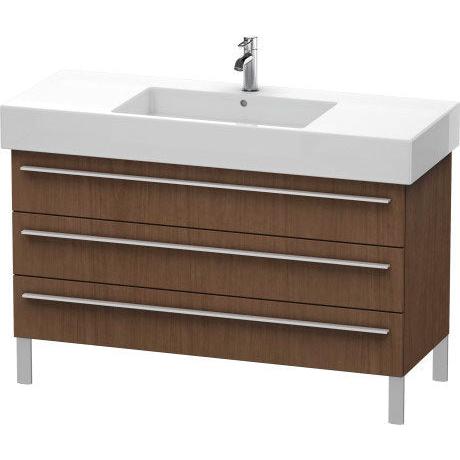 Duravit X-Large 47" x 23" x 18" American Walnut Finish Three Drawer Floorstanding Vanity Unit (XL655501313)