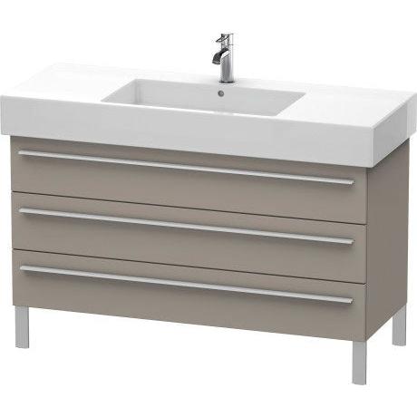 Duravit X-Large 47" x 23" x 18" Basalt Finish Three Drawer Floorstanding Vanity Unit (XL655504343)