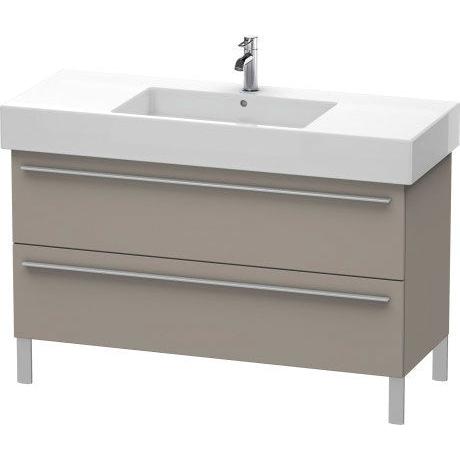 Duravit X-Large 47" x 23" x 18" Basalt Finish Two Drawer Floorstanding Vanity Unit (XL654504343)