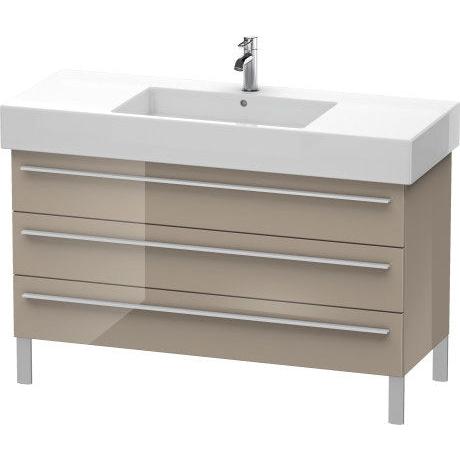 Duravit X-Large 47" x 23" x 18" Cappuccino Finish Three Drawer Floorstanding Vanity Unit (XL655508686)