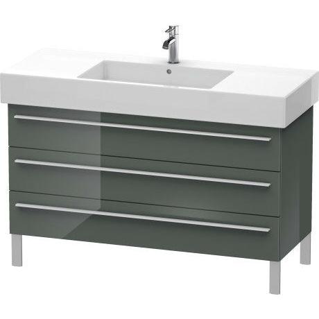 Duravit X-Large 47" x 23" x 18" Dolomite Gray Finish Three Drawer Floorstanding Vanity Unit (XL655503838)