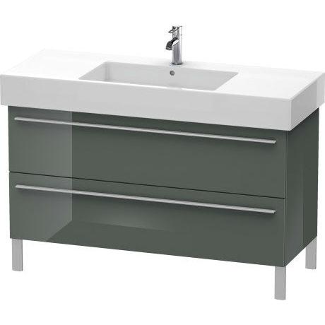 Duravit X-Large 47" x 23" x 18" Dolomite Gray Finish Two Drawer Floorstanding Vanity Unit (XL654503838)