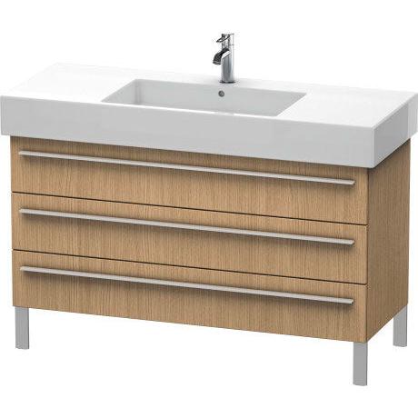 Duravit X-Large 47" x 23" x 18" European Oak Finish Three Drawer Floorstanding Vanity Unit (XL655505252)