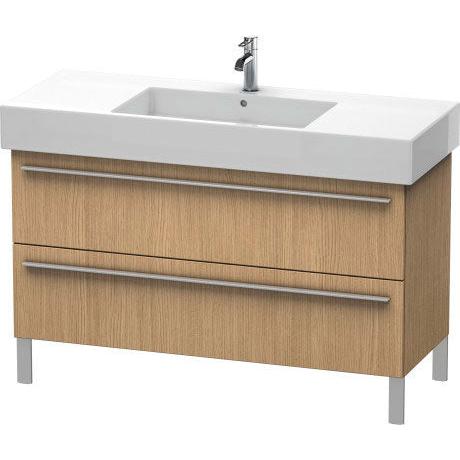 Duravit X-Large 47" x 23" x 18" European Oak Finish Two Drawer Floorstanding Vanity Unit (XL654505252)