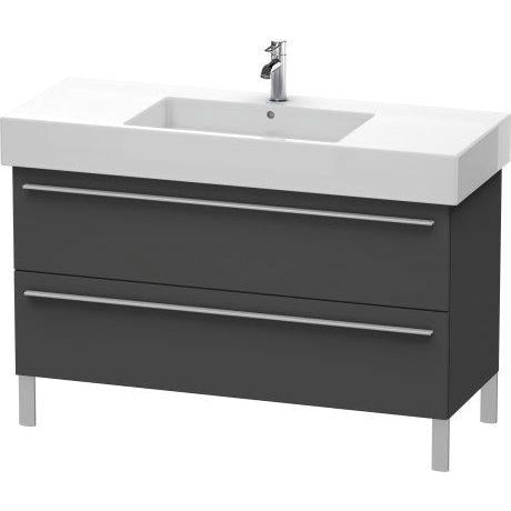Duravit X-Large 47" x 23" x 18" Graphite Finish Two Drawer Floorstanding Vanity Unit (XL654504949)