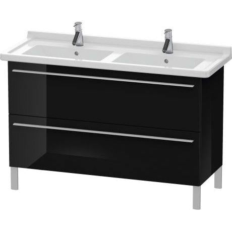 Duravit X-Large 47" x 26" x 18" Black Finish Two Drawer Floorstanding Vanity Unit (XL653804040)