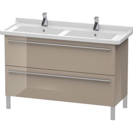 Duravit X-Large 47" x 26" x 18" Cappuccino Finish Two Drawer Floorstanding Vanity Unit (XL653808686)