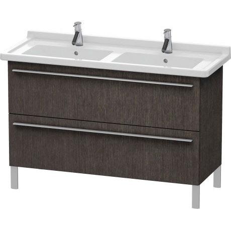 Duravit X-Large 47" x 26" x 18" Dark Brushed Oak Finish Two Drawer Floorstanding Vanity Unit (XL653807272)