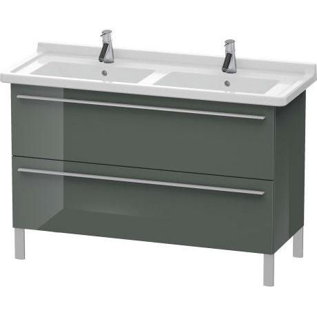 Duravit X-Large 47" x 26" x 18" Dolomite Gray Finish Two Drawer Floorstanding Vanity Unit (XL653803838)