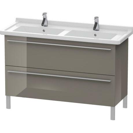 Duravit X-Large 47" x 26" x 18" Flannel Gray Finish Two Drawer Floorstanding Vanity Unit (XL653808989)