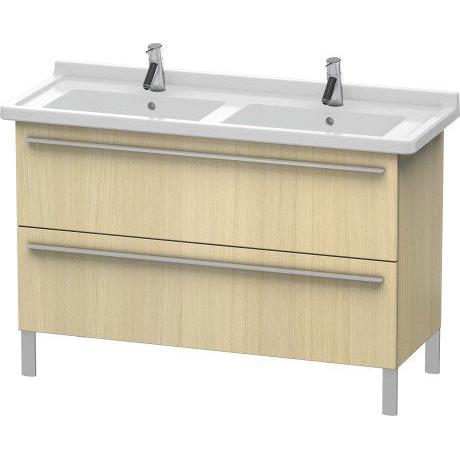 Duravit X-Large 47" x 26" x 18" Mediterranean Oak Finish Two Drawer Floorstanding Vanity Unit (XL653807171)