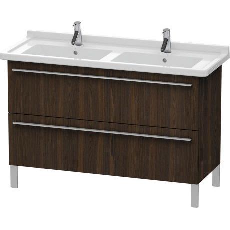Duravit X-Large 47" x 26" x 18" Walnut Brushed Finish Two Drawer Floorstanding Vanity Unit (XL653806969)
