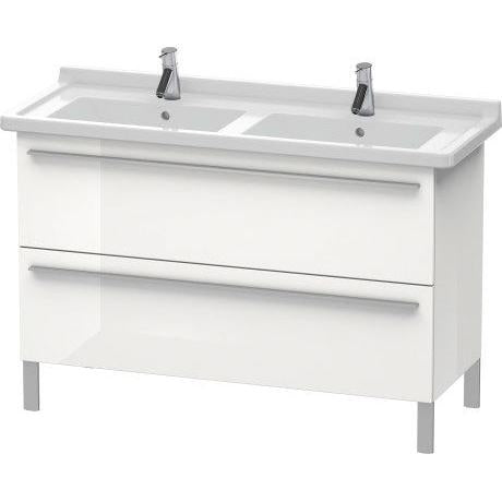 Duravit X-Large 47" x 26" x 18" Walnut Dark Finish Two Drawer Floorstanding Vanity Unit (XL653802121)