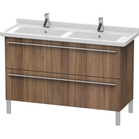 Duravit X-Large 47" x 26" x 18" Walnut Finish Two Drawer Floorstanding Vanity Unit (XL653807979)