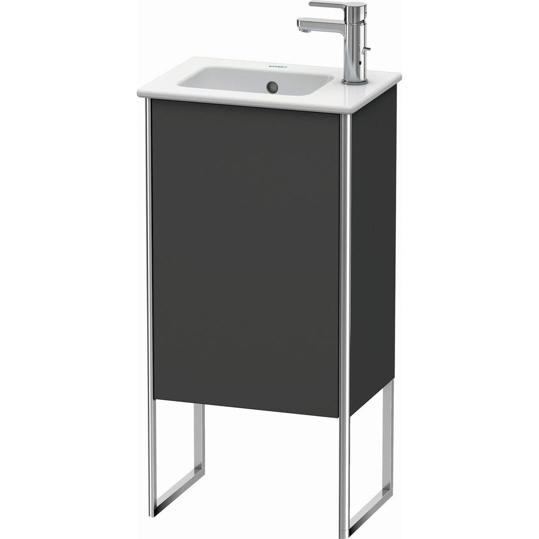 Duravit XSquare 16" Graphite One Door Floorstanding Vanity Unit (XS4440L4949)